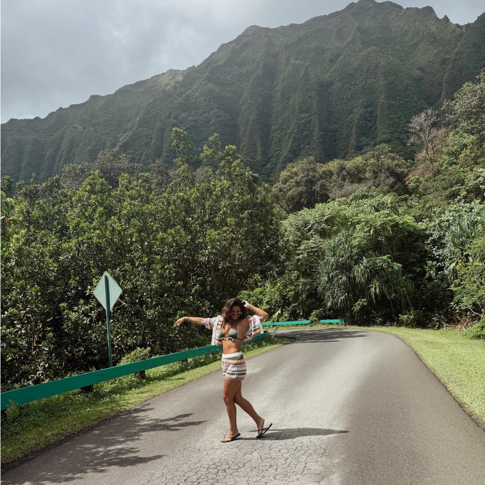 Striped cover up Set